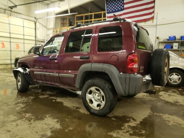 Photo 2 from auction – 2002 JEEP LIBERTY SP with VIN 1J4GL48K52W166172