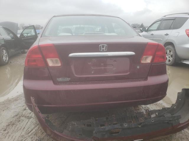 Photo 6 from auction – 2002 HONDA CIVIC LX with VIN 1HGES16532L044585