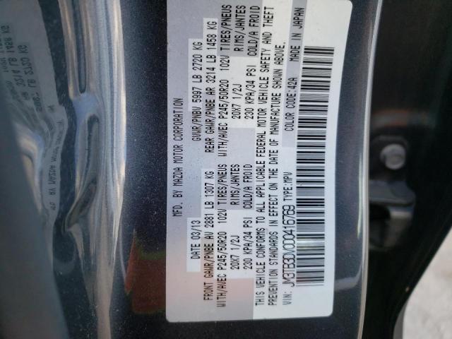 Photo 14 from auction – 2013 MAZDA CX-9 GRAND with VIN JM3TB3DV0D0416769