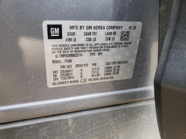 Foto 14 de la subasta – 2021 CHEVROLET TRAILBLAZE con VIN KL79MPS26MB023714
