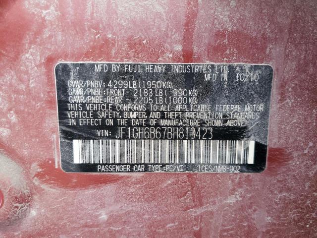 Photo 14 from auction – 2011 SUBARU IMPREZA 2. with VIN JF1GH6B67BH813423