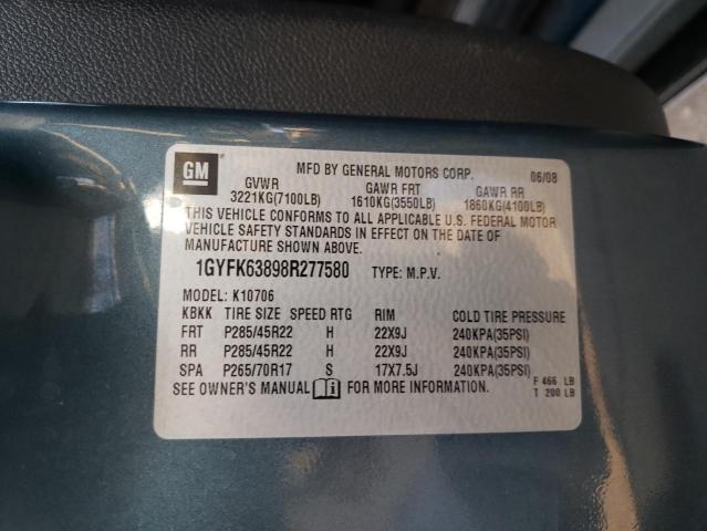 Photo 14 from auction – 2008 CADILLAC ESCALADE L with VIN 1GYFK63898R277580