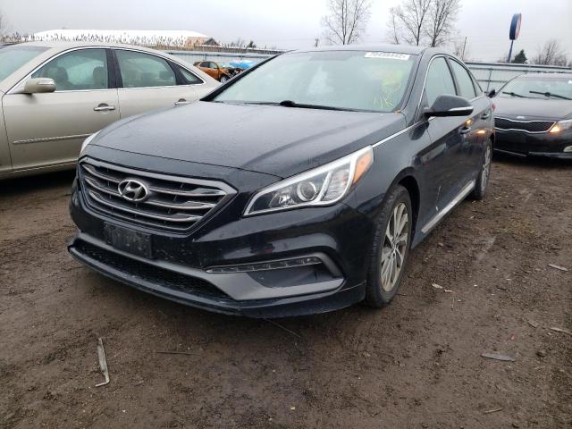 HYUNDAI SONATA SPO 2015 with VIN 5NPE34AF0FH093850 - Photo from auction