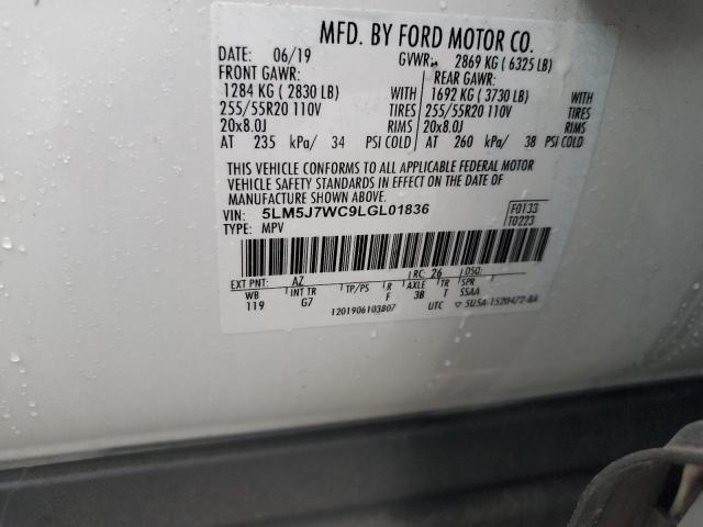 Photo 14 from auction – 2020 LINCOLN AVIATOR RE with VIN 5LM5J7WC9LGL01836