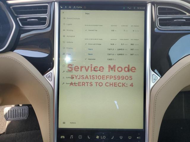 Photo 9 from auction – 2014 TESLA MODEL S with VIN 5YJSA1S10EFP59905