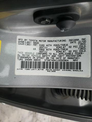 Photo 14 from auction – 2001 TOYOTA SEQUOIA LI with VIN 5TDBT48A11S000964