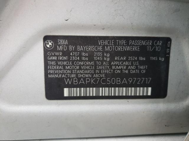 Photo 10 from auction – 2011 BMW 328 XI with VIN WBAPK7C50BA972717