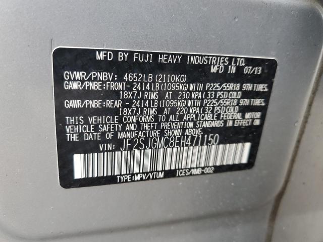 Photo 14 from auction – 2014 SUBARU FORESTER 2 with VIN JF2SJGMC8EH471150