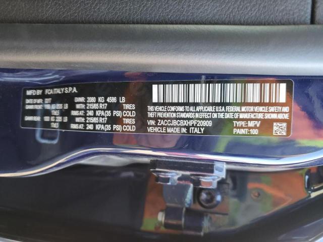 Photo 14 from auction – 2017 JEEP RENEGADE T with VIN ZACCJBCBXHPF20909