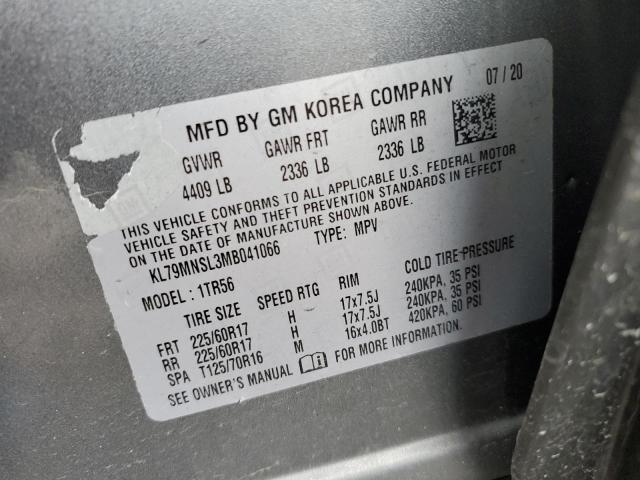 Photo 14 from auction – 2021 CHEVROLET TRAILBLAZE with VIN KL79MNSL3MB041066