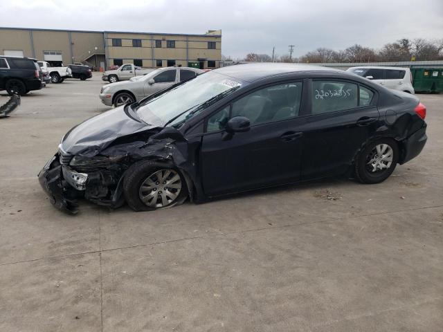 HONDA CIVIC LX 2012 with VIN 19XFB2F50CE075585 - Photo from auction