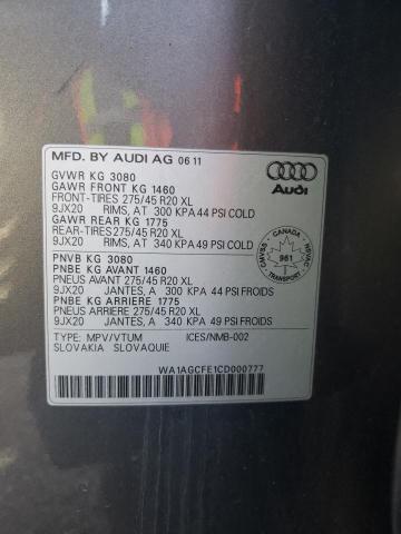 Photo 14 from auction – 2012 AUDI Q7 PRESTIG with VIN WA1AGCFE1CD000777