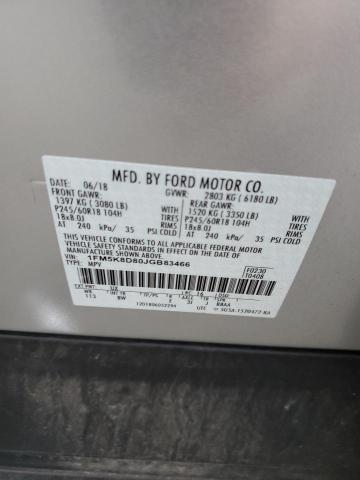 Photo 14 from auction – 2018 FORD EXPLORER X with VIN 1FM5K8D80JGB83466