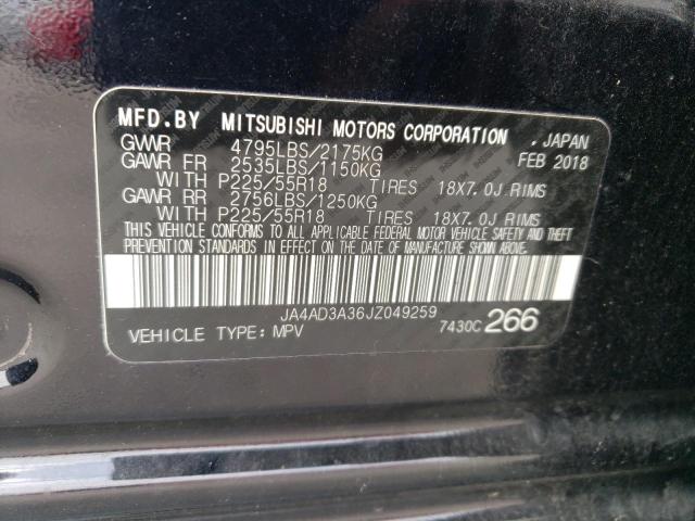 Photo 14 from auction – 2018 MITSUBISHI OUTLANDER with VIN JA4AD3A36JZ049259