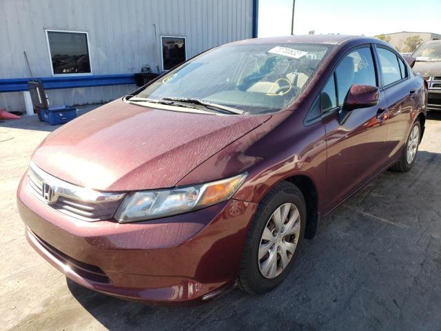 HONDA CIVIC LX 2012 with VIN 2HGFB2F56CH572727 - Photo from auction