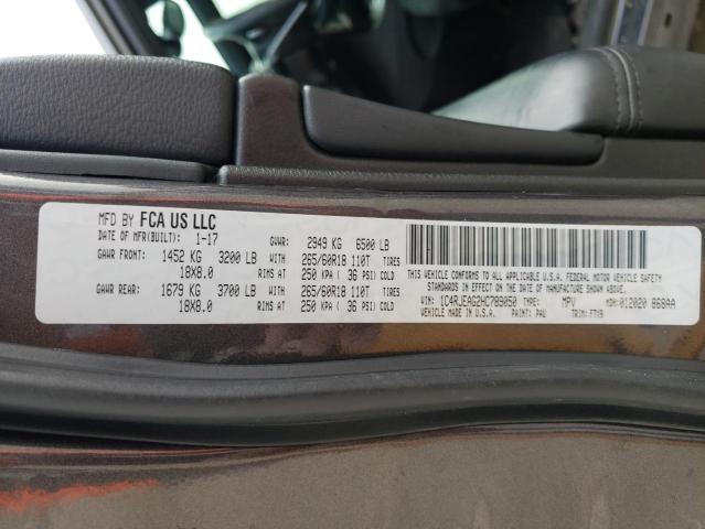 Photo 14 from auction – 2017 JEEP GRAND CHER with VIN 1C4RJEAG2HC789050