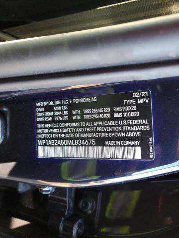 Photo 14 from auction – 2021 PORSCHE MACAN S with VIN WP1AB2A50MLB34675
