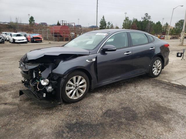 KIA OPTIMA EX 2018 with VIN 5XXGU4L33JG213959 - Photo from auction