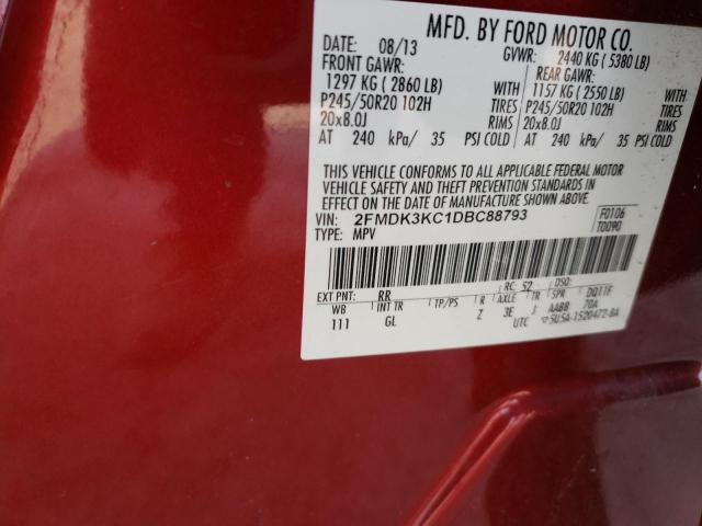 Photo 14 from auction – 2013 FORD EDGE LIMIT with VIN 2FMDK3KC1DBC88793