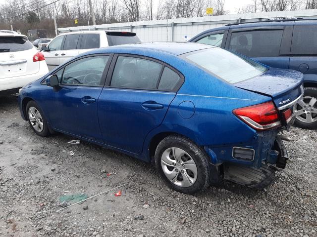Photo 2 from auction – 2013 HONDA CIVIC LX with VIN 19XFB2F58DE096122