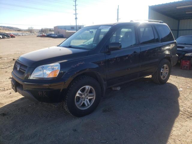 HONDA PILOT EXL 2004 with VIN 5FNYF18644B005323 - Photo from auction