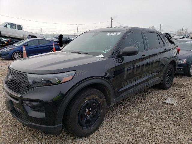 FORD EXPLORER P 2021 with VIN 1FM5K8AW7MNA01149 - Photo from auction