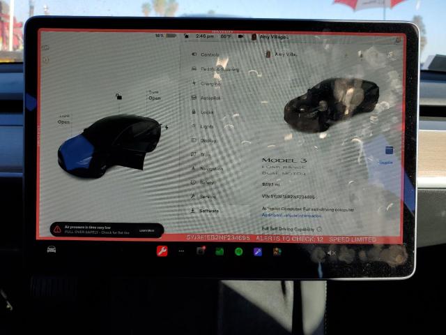 Photo 9 from auction – 2022 TESLA MODEL 3 with VIN 5YJ3E1EB2NF234695