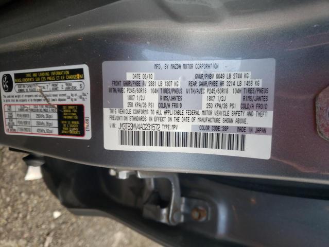 Photo 14 from auction – 2010 MAZDA CX-9 with VIN JM3TB3MV4A0231572