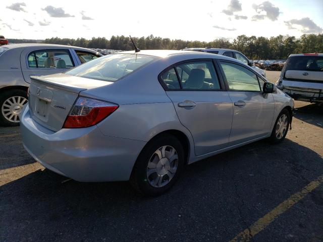 Photo 3 from auction – 2012 HONDA CIVIC HYBR with VIN JHMFB4F2XCS001796