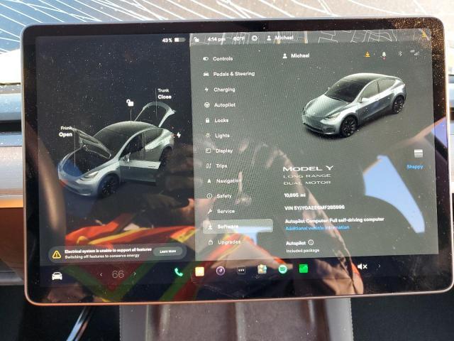 صورة رقم 9 من المزاد - 2021 TESLA MODEL Y مع VIN 5YJYGAEE6MF285996