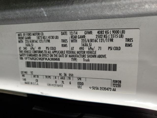 Photo 14 from auction – 2015 FORD TRANSIT with VIN 1FTNR2CM2FKA36968