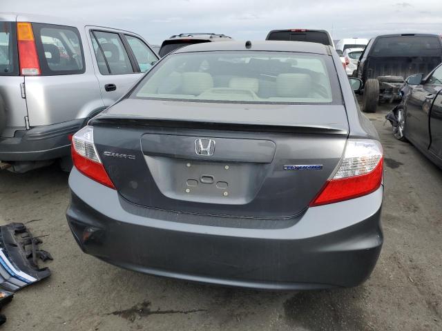 Photo 6 from auction – 2012 HONDA CIVIC HYBR with VIN JHMFB4F25CS008168