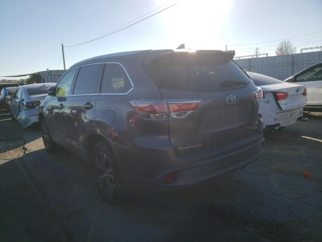 Photo 2 from auction – 2016 TOYOTA HIGHLANDER with VIN 5TDKKRFH6GS133339