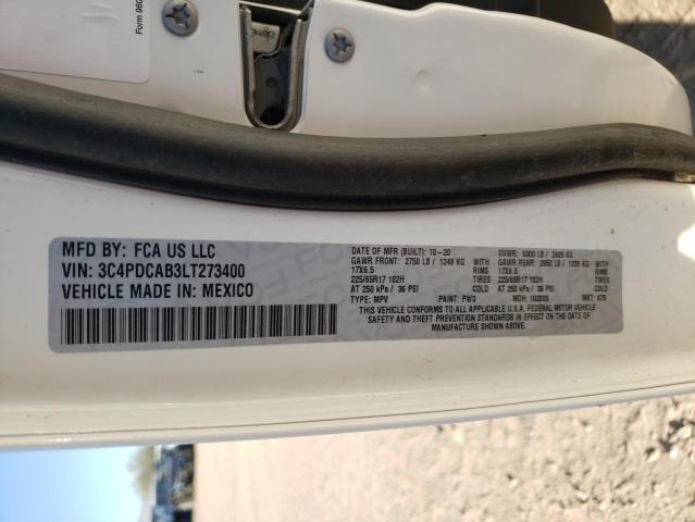 Photo 14 from auction – 2020 DODGE JOURNEY SE with VIN 3C4PDCAB3LT273400