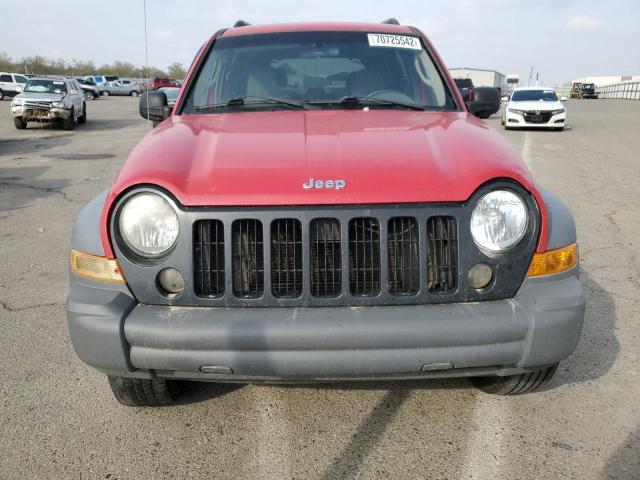 Photo 5 from auction – 2005 JEEP LIBERTY SP with VIN 1J4GL48K25W614176
