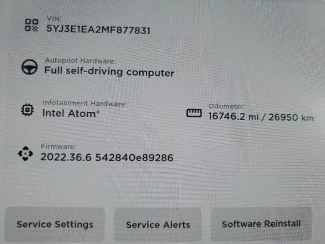 Photo 9 from auction – 2021 TESLA MODEL 3 with VIN 5YJ3E1EA2MF877831