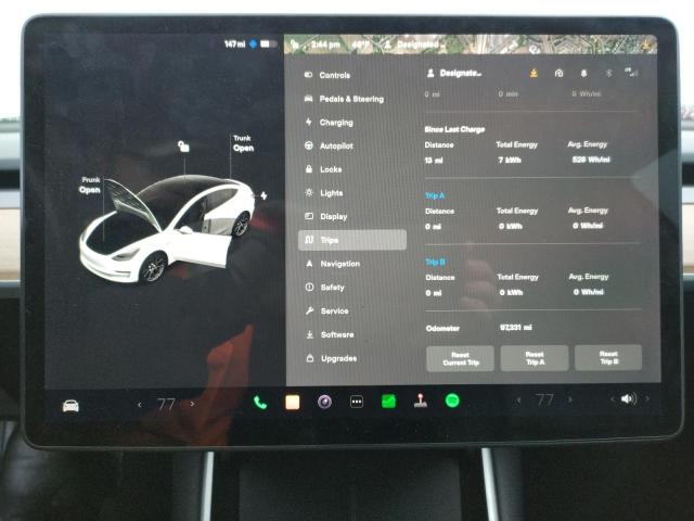 Photo 9 from auction – 2018 TESLA MODEL 3 with VIN 5YJ3E1EAXJF051093