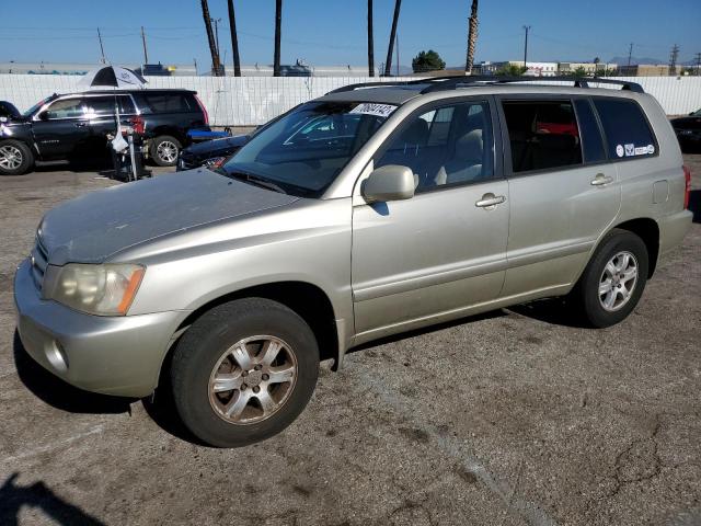TOYOTA HIGHLANDER 2001 with VIN JTEHF21A110034353 - Photo from auction
