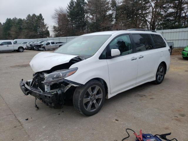 TOYOTA SIENNA SE 2018 with VIN 5TDXZ3DC0JS920591 - Photo from auction