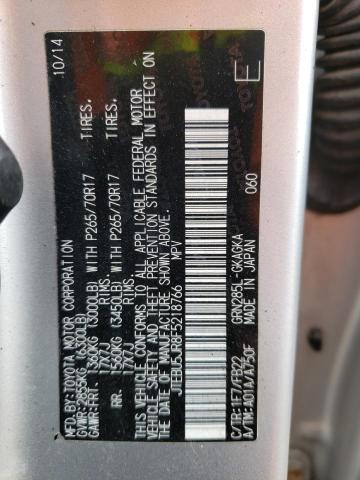 Photo 14 from auction – 2015 TOYOTA 4RUNNER SR with VIN JTEBU5JR8F5218766