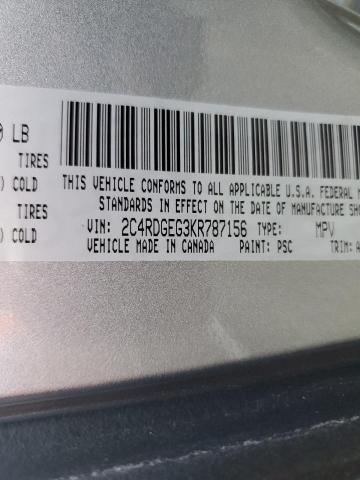 Photo 10 from auction – 2019 DODGE GRAND CARA with VIN 2C4RDGEG3KR787156