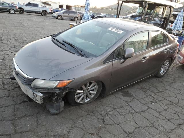 HONDA CIVIC EXL 2012 with VIN 19XFB2F9XCE321948 - Photo from auction