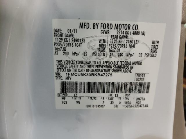Photo 14 from auction – 2011 FORD ESCAPE HYB with VIN 1FMCU5K33BKB47275