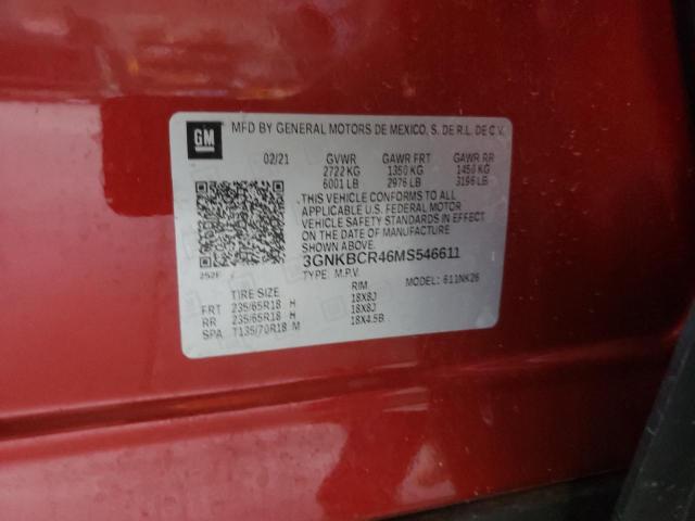 Photo 14 from auction – 2021 CHEVROLET BLAZER 2LT with VIN 3GNKBCR46MS546611