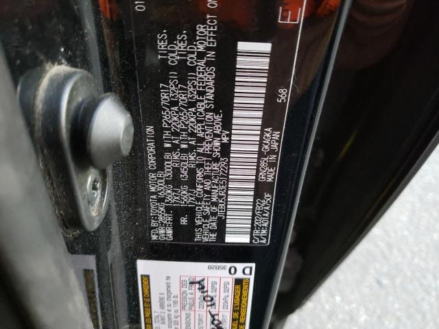Photo 14 from auction – 2014 TOYOTA 4RUNNER SR with VIN JTEBU5JR3E5172293