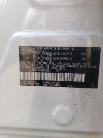Photo 14 from auction – 2016 TOYOTA RAV4 LIMIT with VIN 2T3YFREVXGW292434