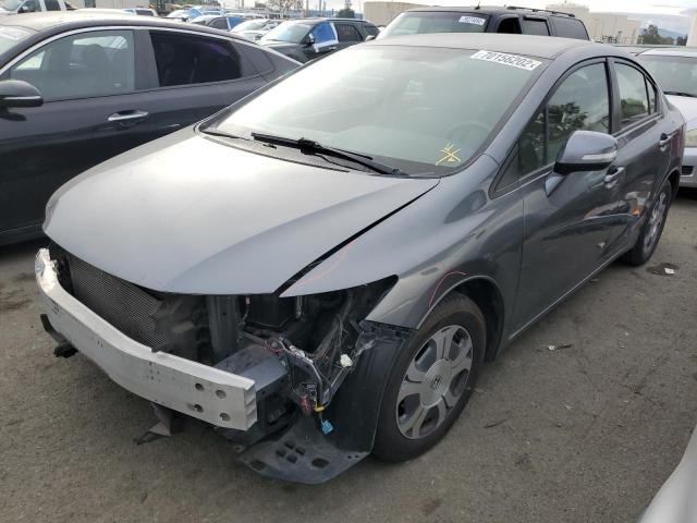 HONDA CIVIC HYBR 2012 with VIN JHMFB4F25CS008168 - Photo from auction