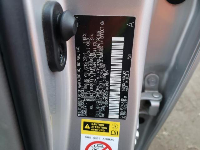 Photo 14 from auction – 2013 TOYOTA HIGHLANDER with VIN 5TDDK3EH7DS180849