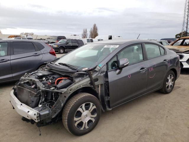 HONDA CIVIC HYBR 2013 with VIN 19XFB4F27DE201573 - Photo from auction