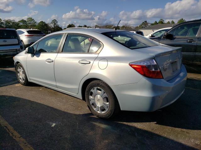 Photo 2 from auction – 2012 HONDA CIVIC HYBR with VIN JHMFB4F2XCS001796